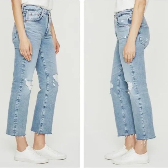 Adriano Goldschmied Kinsley 360° AG-ED™ HIGH-RISE POP CROP Jeans - Picture 3 of 14